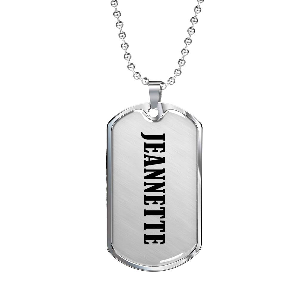 Jeannette v01 - Luxury Dog Tag Necklace