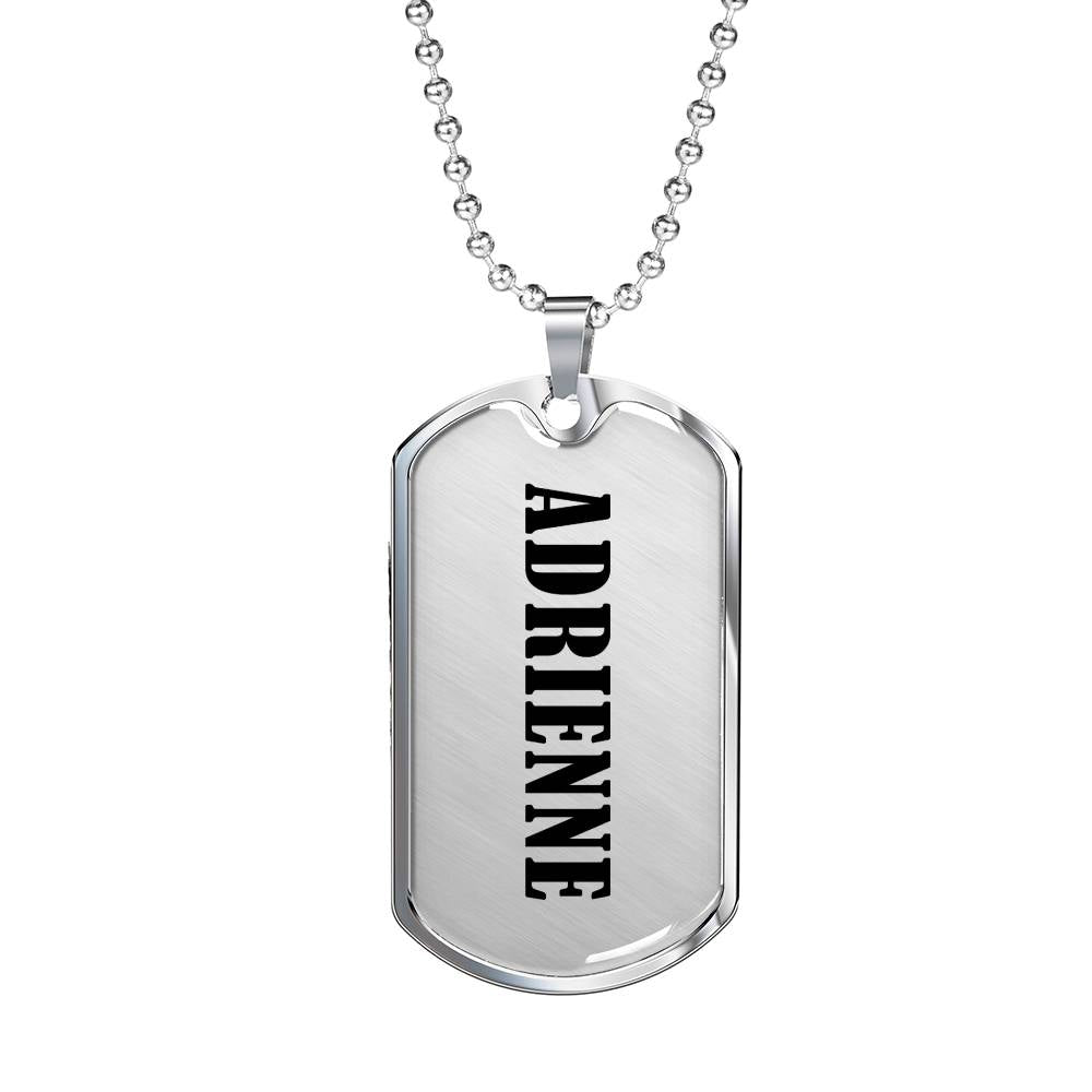 Adrienne v01 - Luxury Dog Tag Necklace