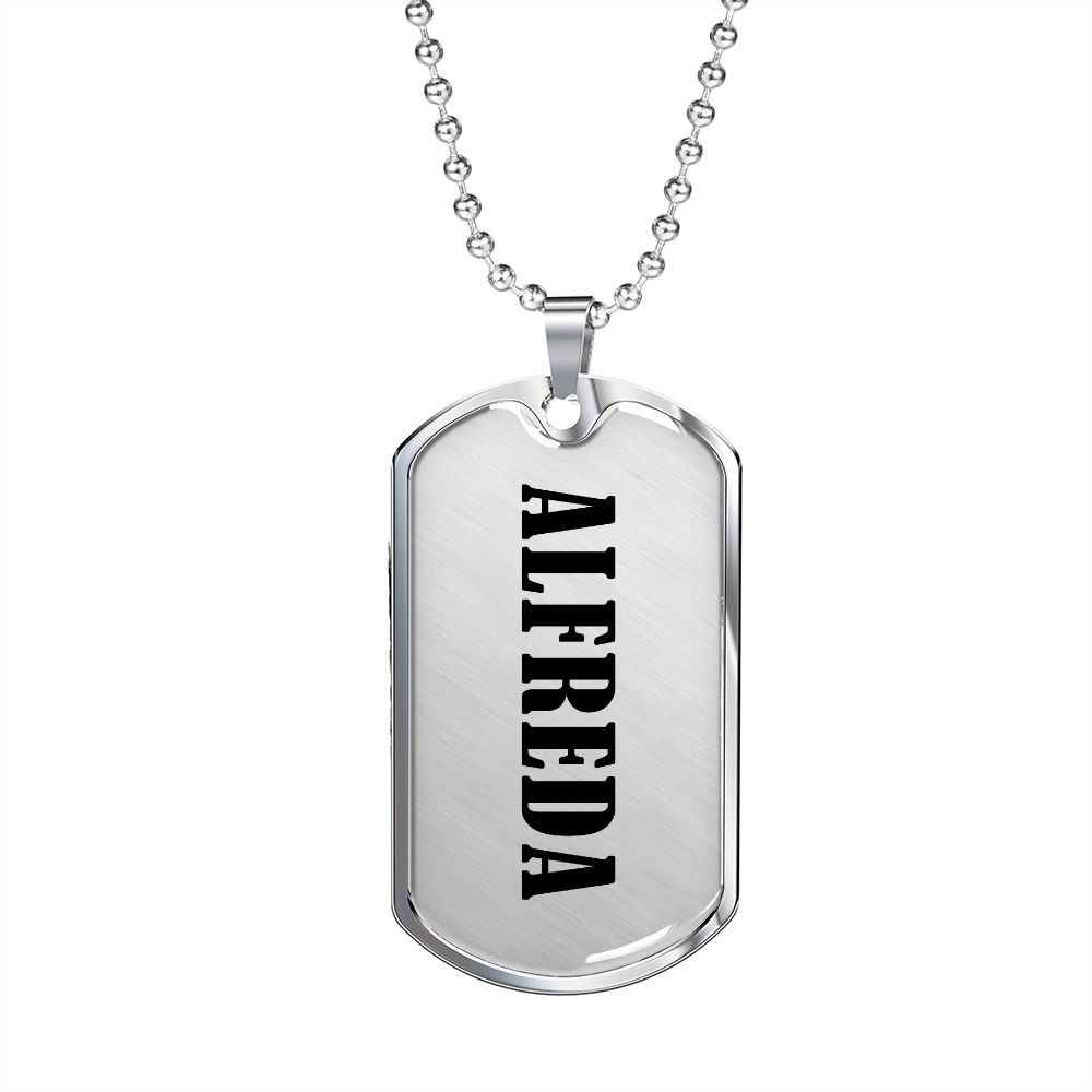 Alfreda v01 - Luxury Dog Tag Necklace