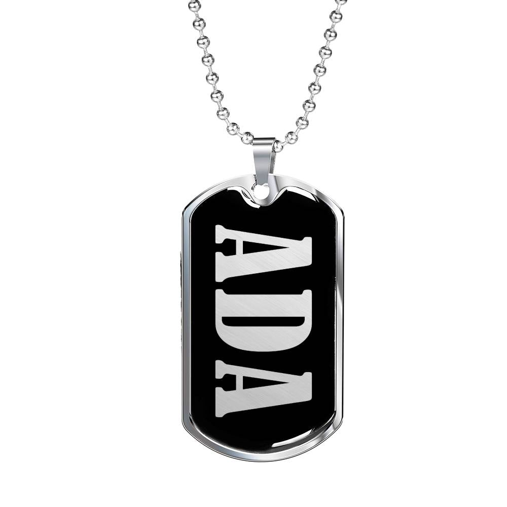 Ada v01s - Luxury Dog Tag Necklace