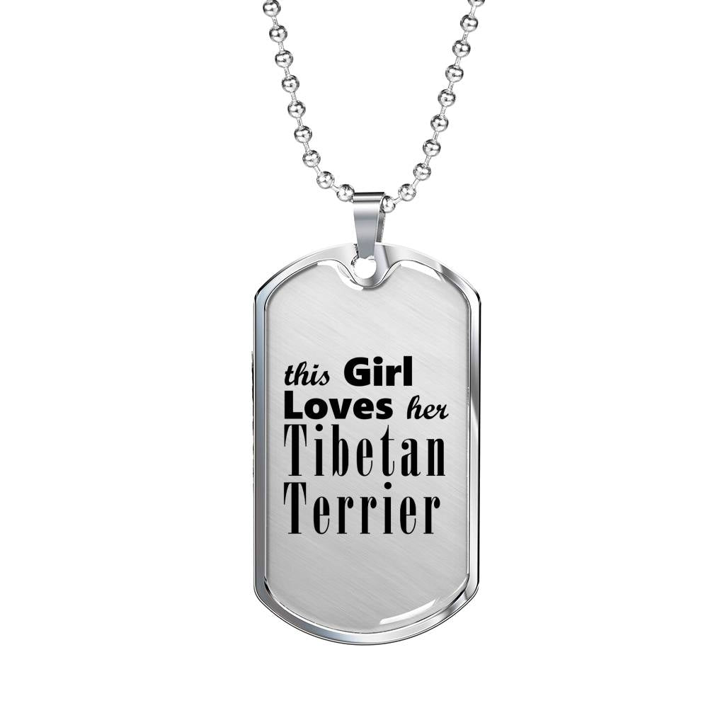 Tibetan Terrier - Luxury Dog Tag Necklace