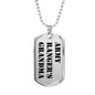 Army Ranger's Grandma - Luxury Dog Tag Necklace