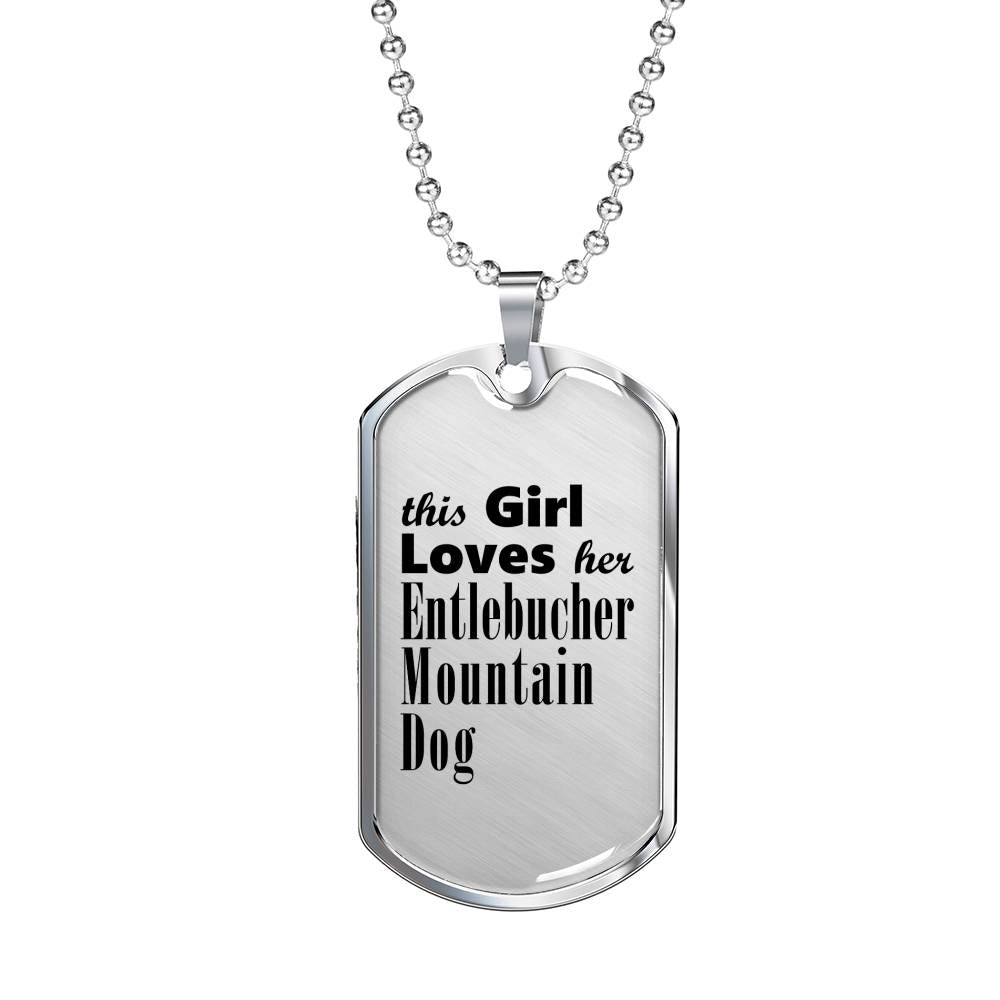 Entlebucher Mountain Dog - Luxury Dog Tag Necklace