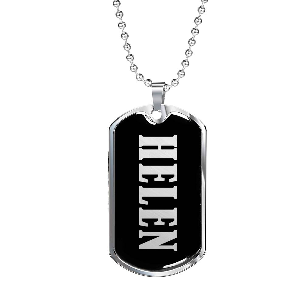 Helen v01s - Luxury Dog Tag Necklace