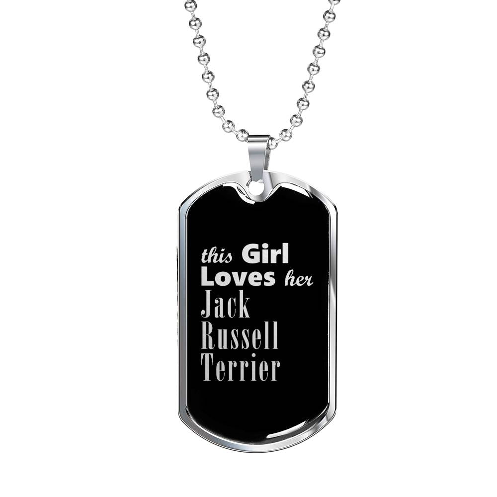 Jack Russell Terrier v2s - Luxury Dog Tag Necklace