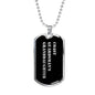 Coast Guardsman's Granddaughter v2 - Luxury Dog Tag Necklace