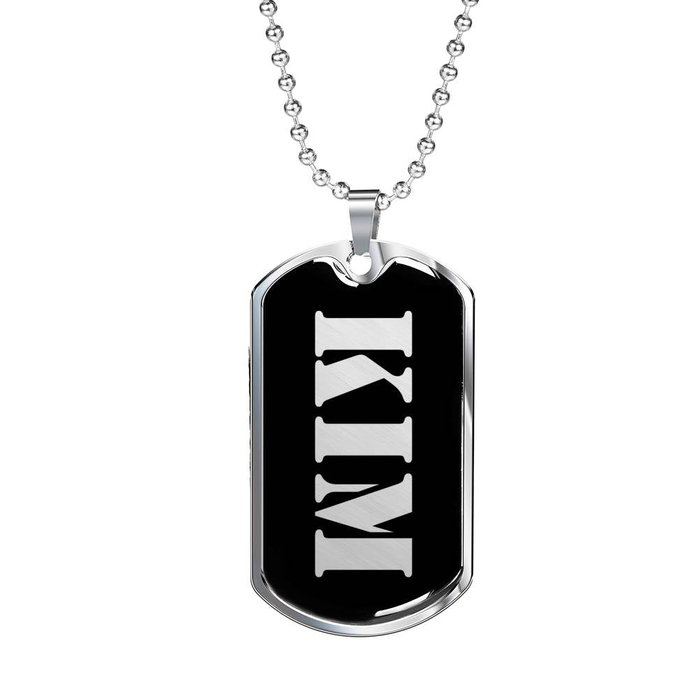 Kim v3 - Luxury Dog Tag Necklace