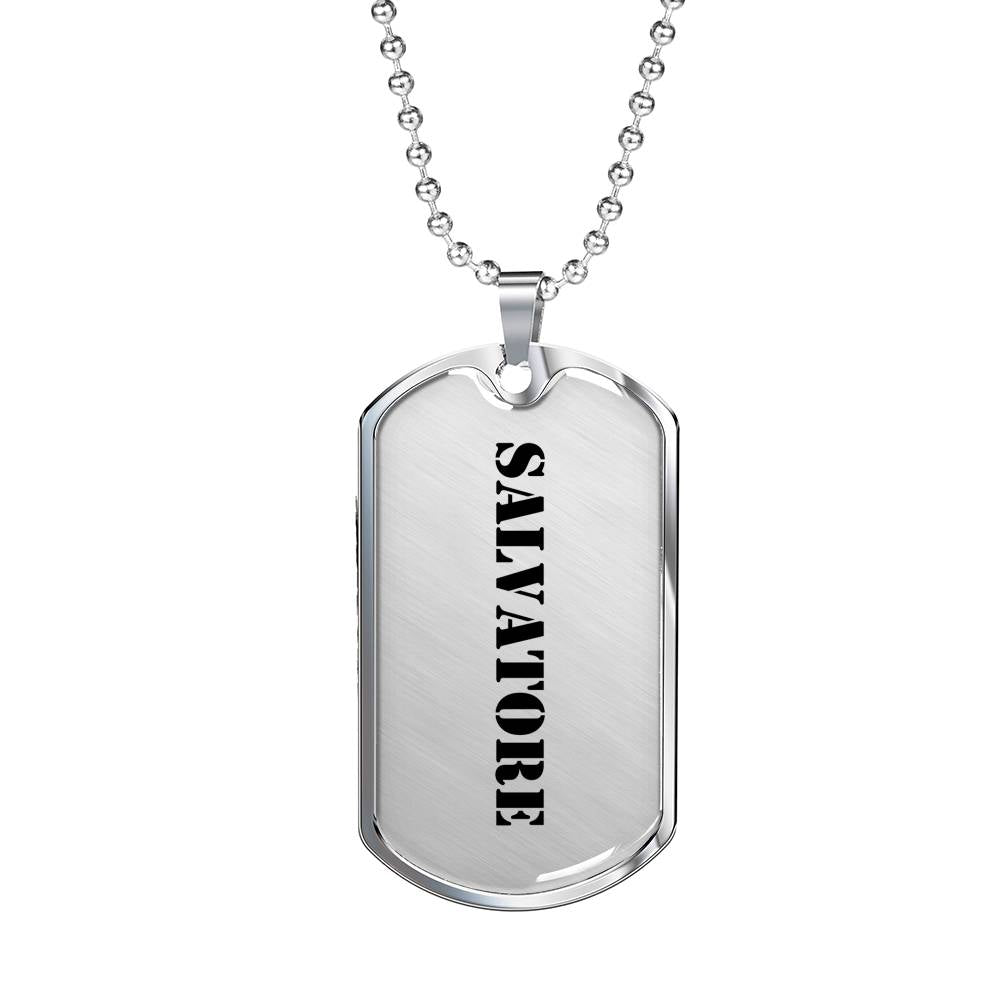 Salvatore - Luxury Dog Tag Necklace