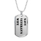 Navy Veteran's Wife - Luxury Dog Tag Necklace