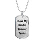Love My Dandie Dinmont Terrier v4 - Luxury Dog Tag Necklace
