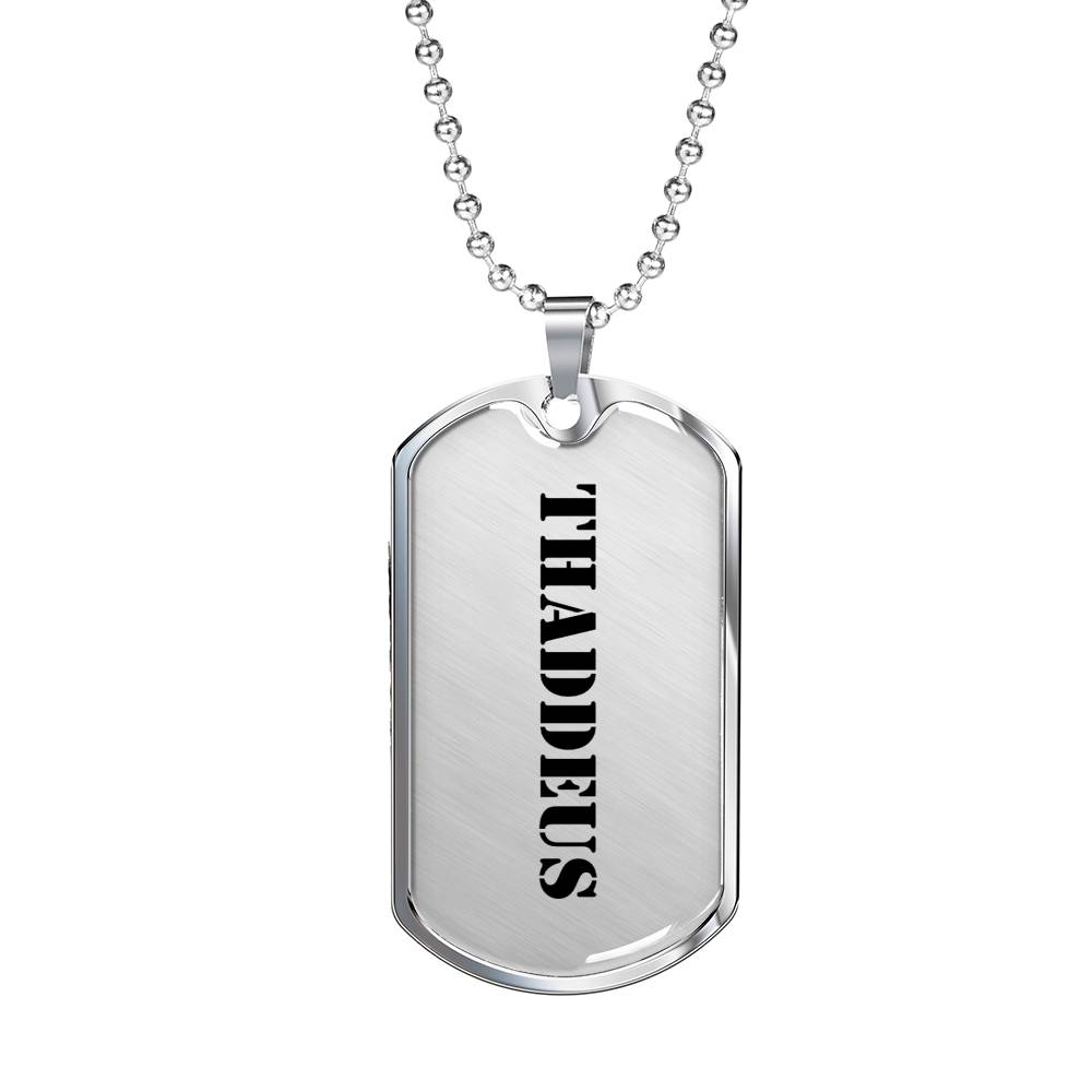 Thaddeus - Luxury Dog Tag Necklace
