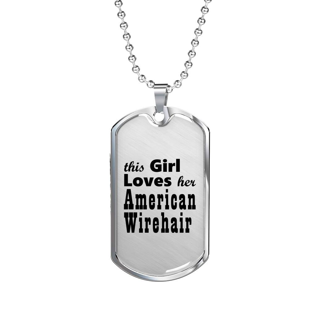 American Wirehair - Luxury Dog Tag Necklace