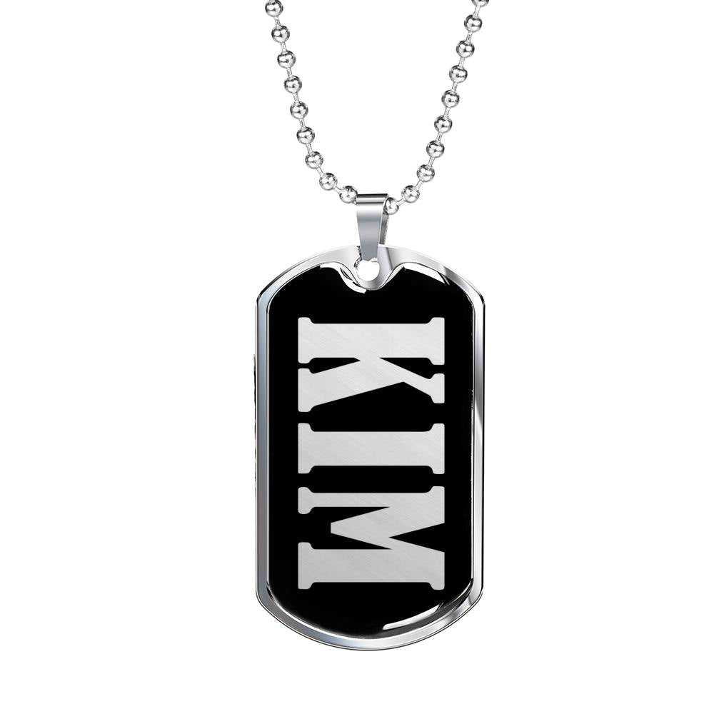 Kim v01s - Luxury Dog Tag Necklace