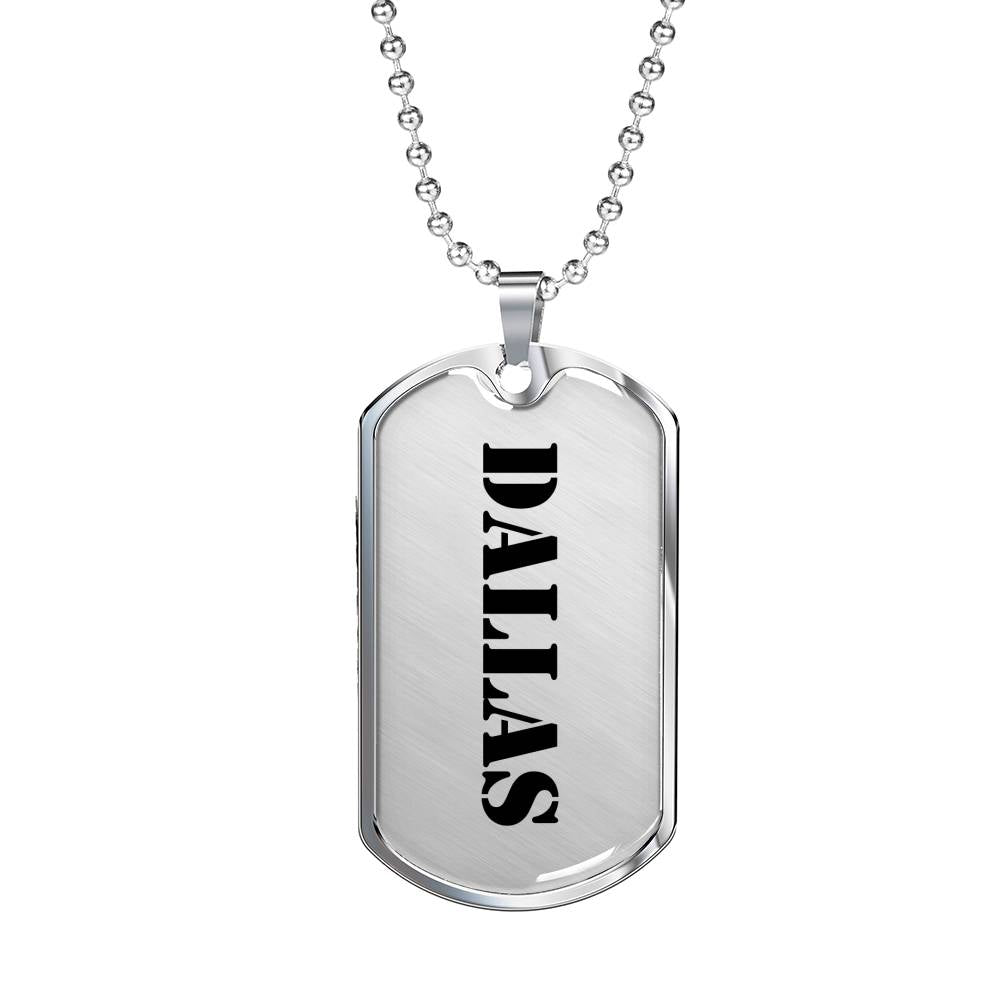 Dallas - Luxury Dog Tag Necklace