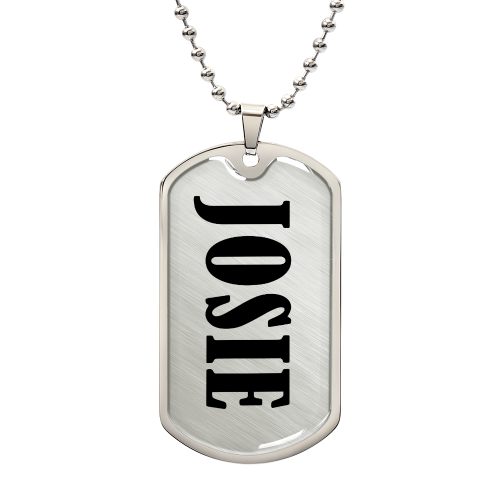 Josie v01 - Luxury Dog Tag Necklace