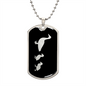 Mama Duck With 2 Ducklings v2 - Luxury Dog Tag Necklace