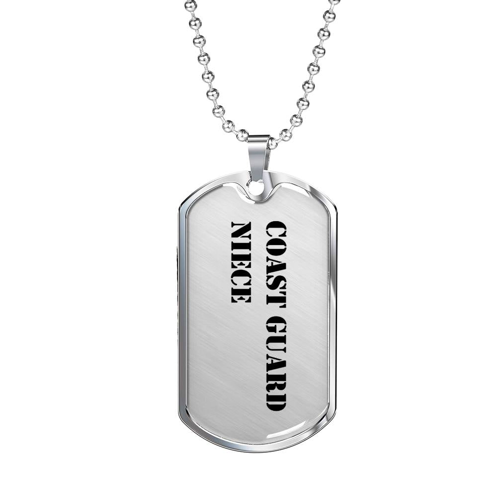 Coast Guard Niece - Luxury Dog Tag Necklace