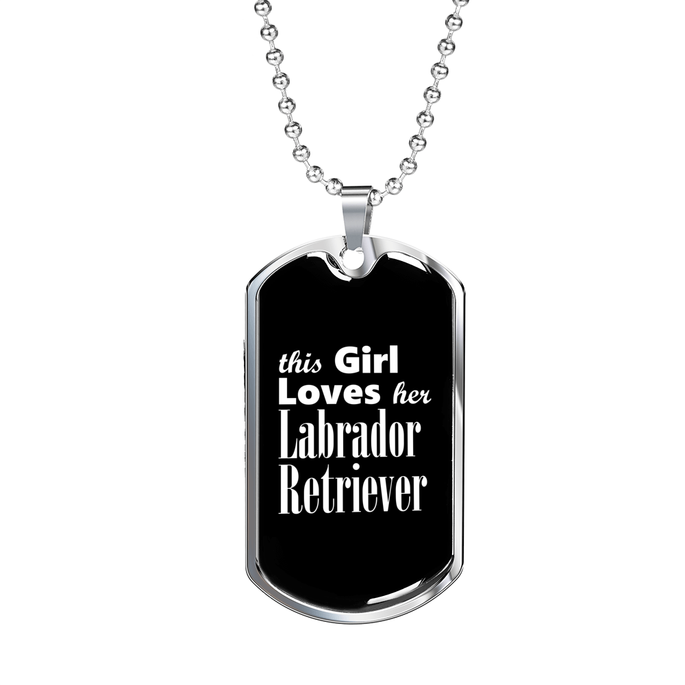 Labrador Retriever v2 - Luxury Dog Tag Necklace