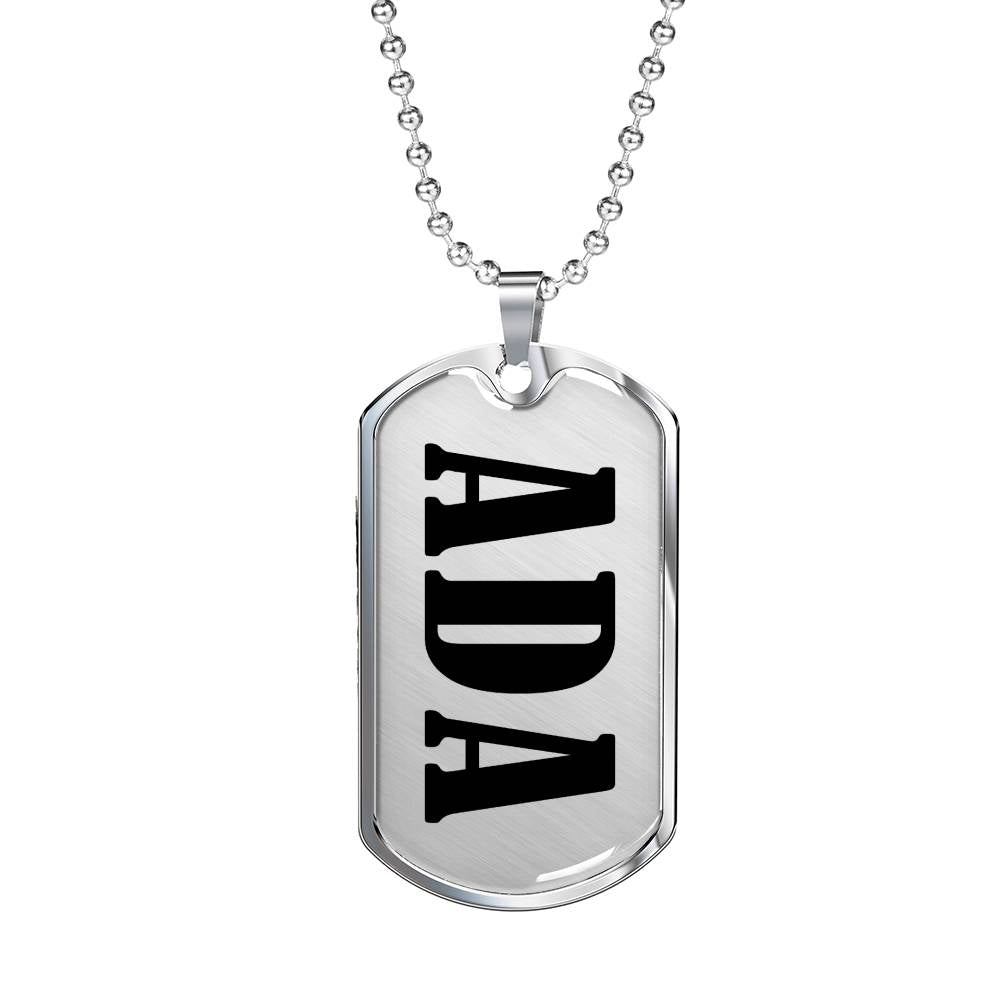 Ada v01 - Luxury Dog Tag Necklace