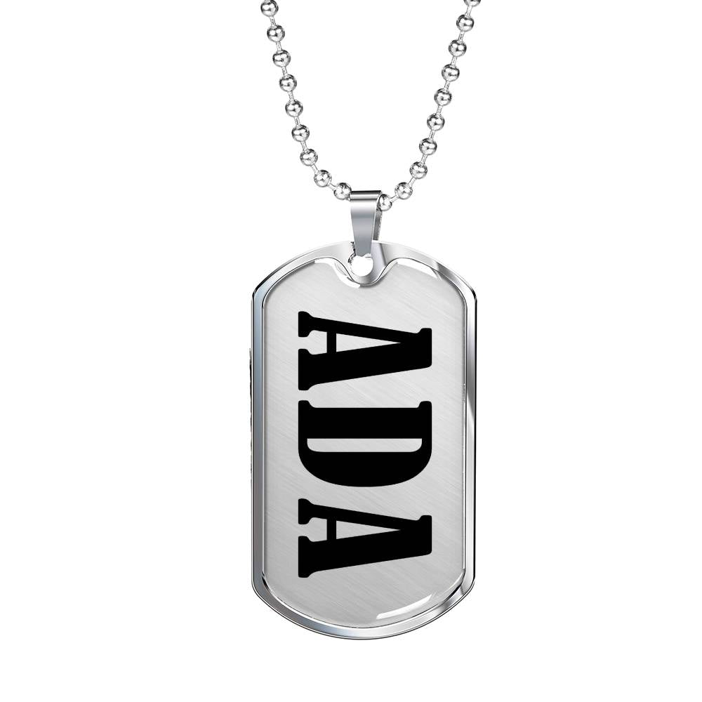 Ada v01 - Luxury Dog Tag Necklace