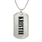 Kristie v01 - Luxury Dog Tag Necklace