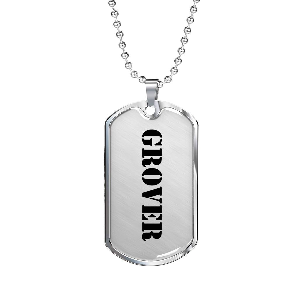 Grover - Luxury Dog Tag Necklace