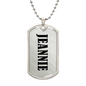 Jeannie v01 - Luxury Dog Tag Necklace