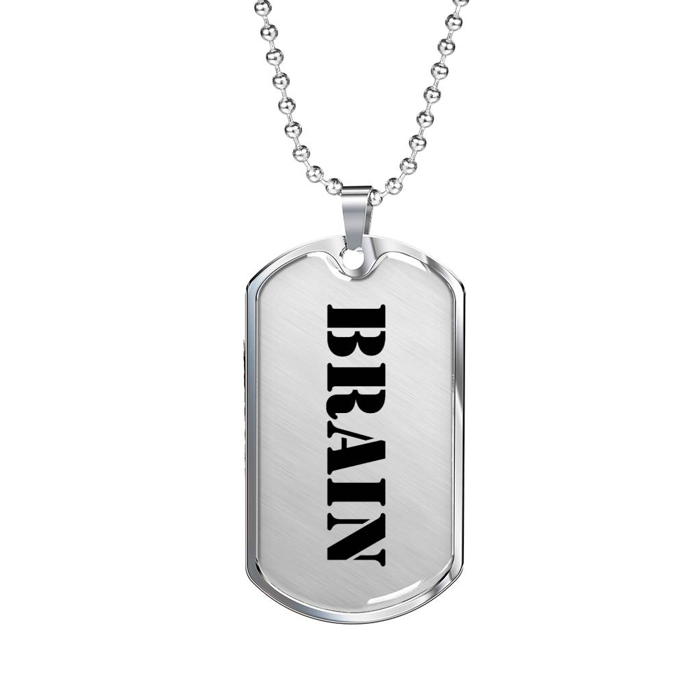 Brain - Luxury Dog Tag Necklace