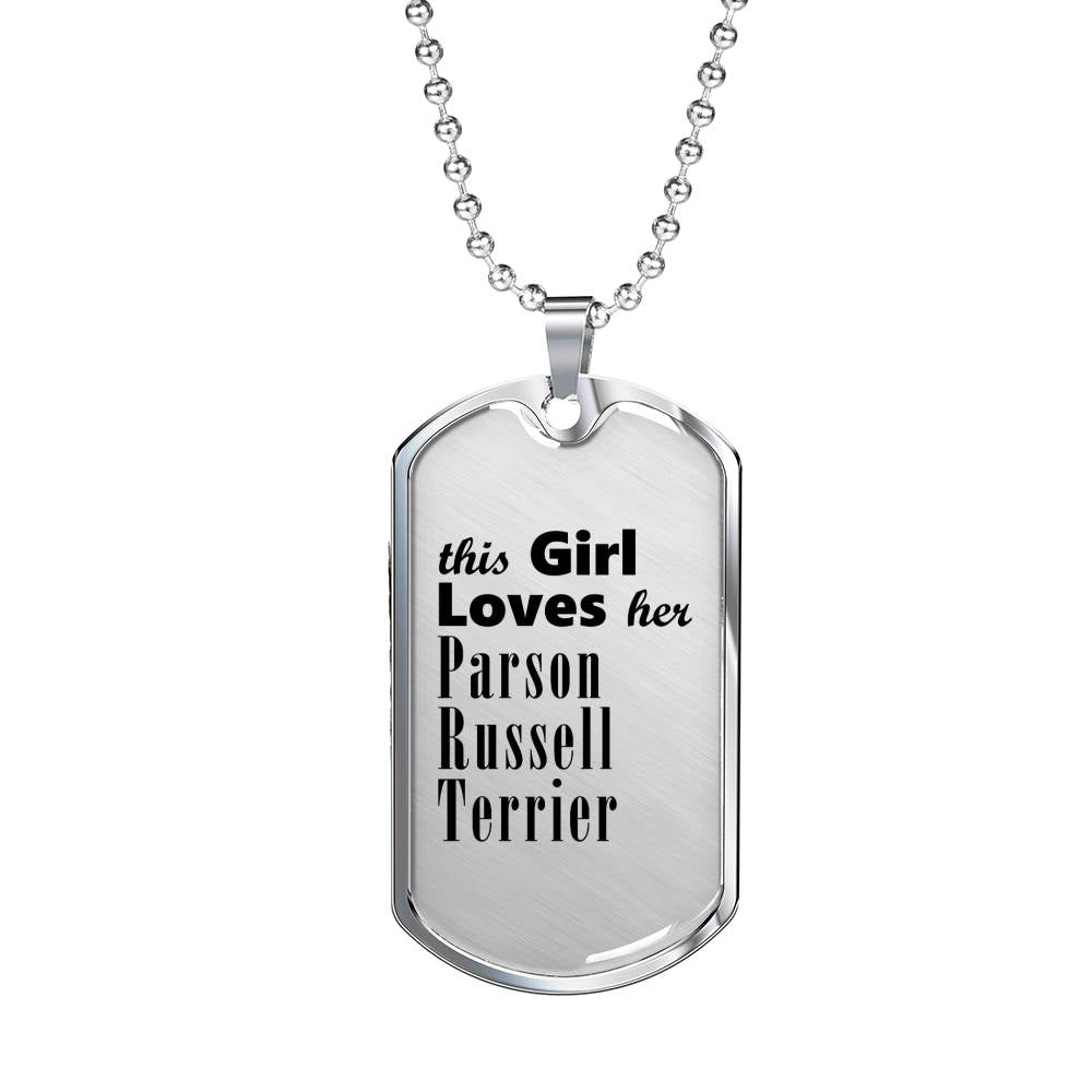 Parson Russell Terrier - Luxury Dog Tag Necklace