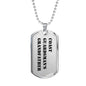 Coast Guardsman's Grandfather - Luxury Dog Tag Necklace