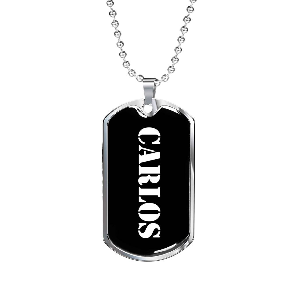 Carlos v2 - Luxury Dog Tag Necklace