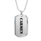 Carmen - Luxury Dog Tag Necklace