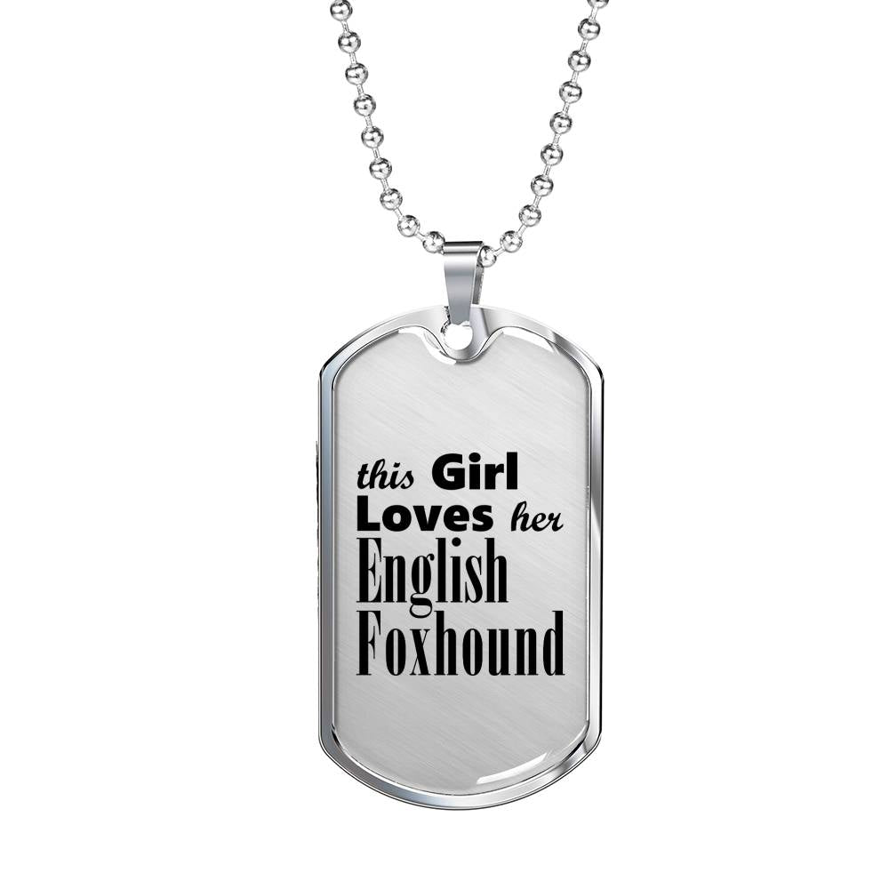 English Foxhound - Luxury Dog Tag Necklace