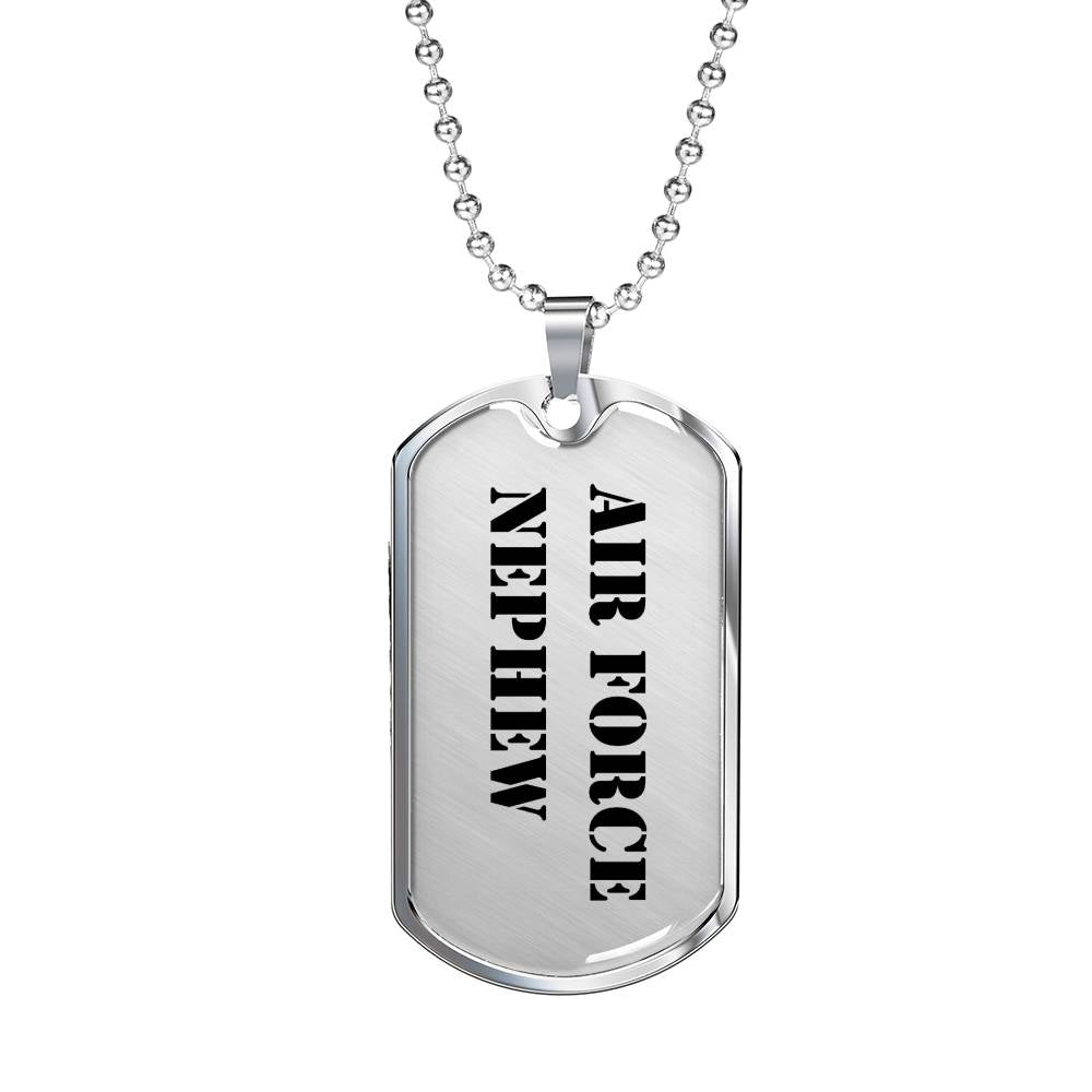 Air Force Nephew - Luxury Dog Tag Necklace