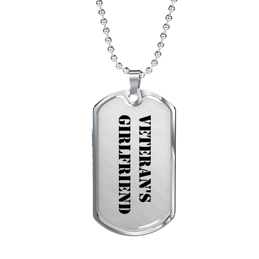 Veteran's Girlfriend - Luxury Dog Tag Necklace