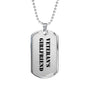 Veteran's Girlfriend - Luxury Dog Tag Necklace