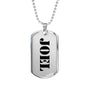 Joel - Luxury Dog Tag Necklace