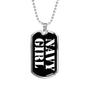 Navy Girl v3 - Luxury Dog Tag Necklace