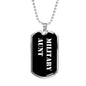 Military Aunt v3 - Luxury Dog Tag Necklace