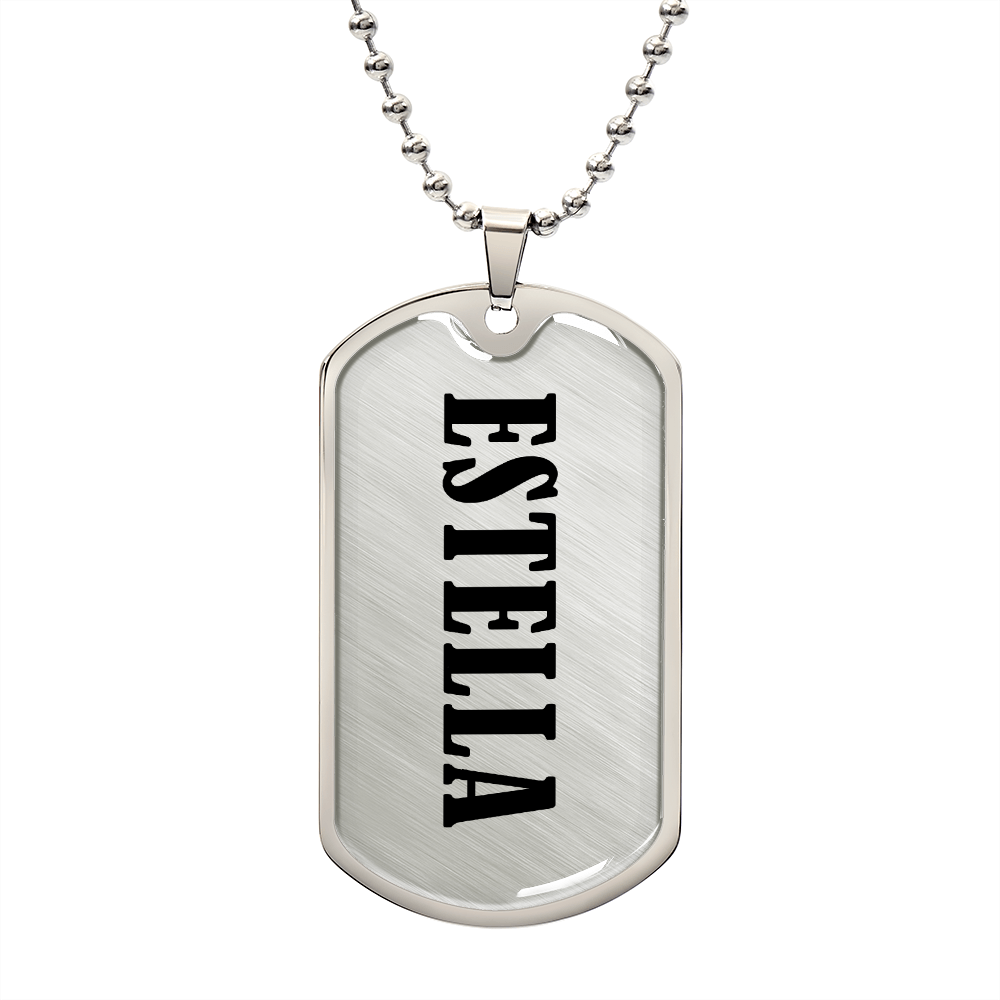 Estella v01 - Luxury Dog Tag Necklace