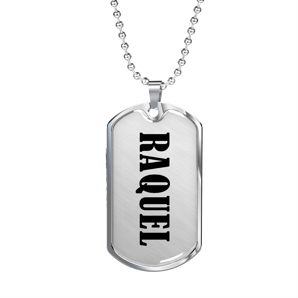 Raquel v01 - Luxury Dog Tag Necklace
