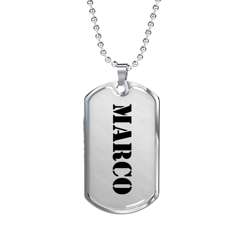 Marco - Luxury Dog Tag Necklace