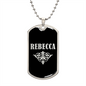 Rebecca v02a - Luxury Dog Tag Necklace