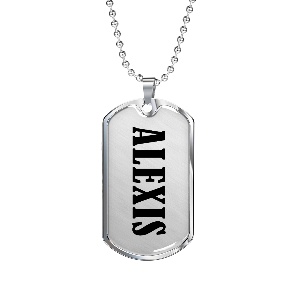 Alexis v01 - Luxury Dog Tag Necklace