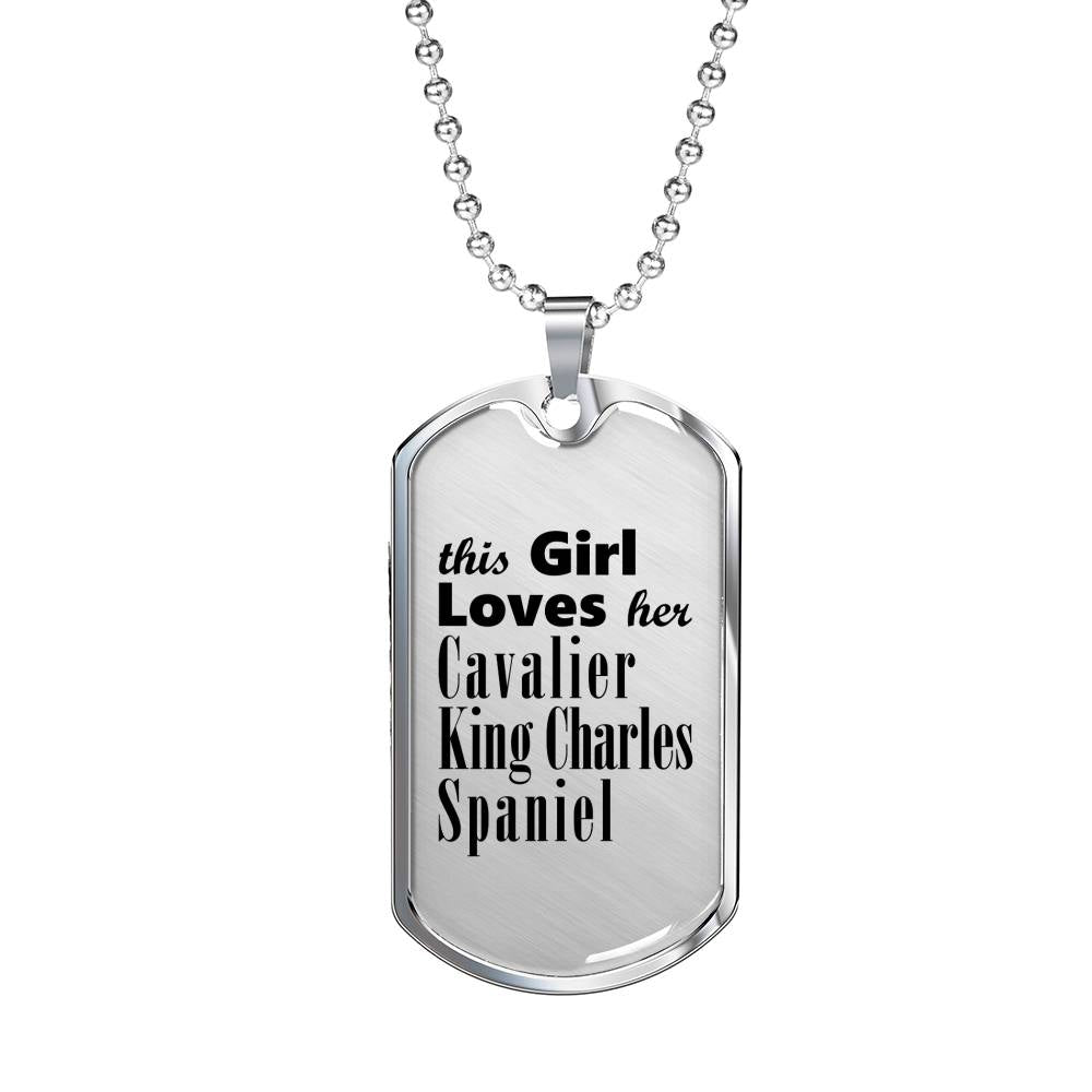 Cavalier King Charles Spaniel - Luxury Dog Tag Necklace