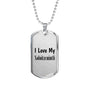 Love My Xoloitzcuintli - Luxury Dog Tag Necklace