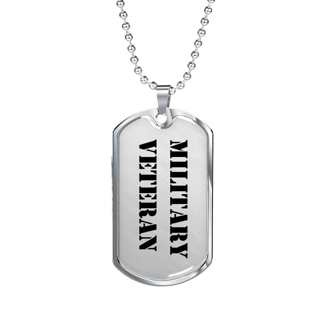 Military Veteran - Luxury Dog Tag Necklace