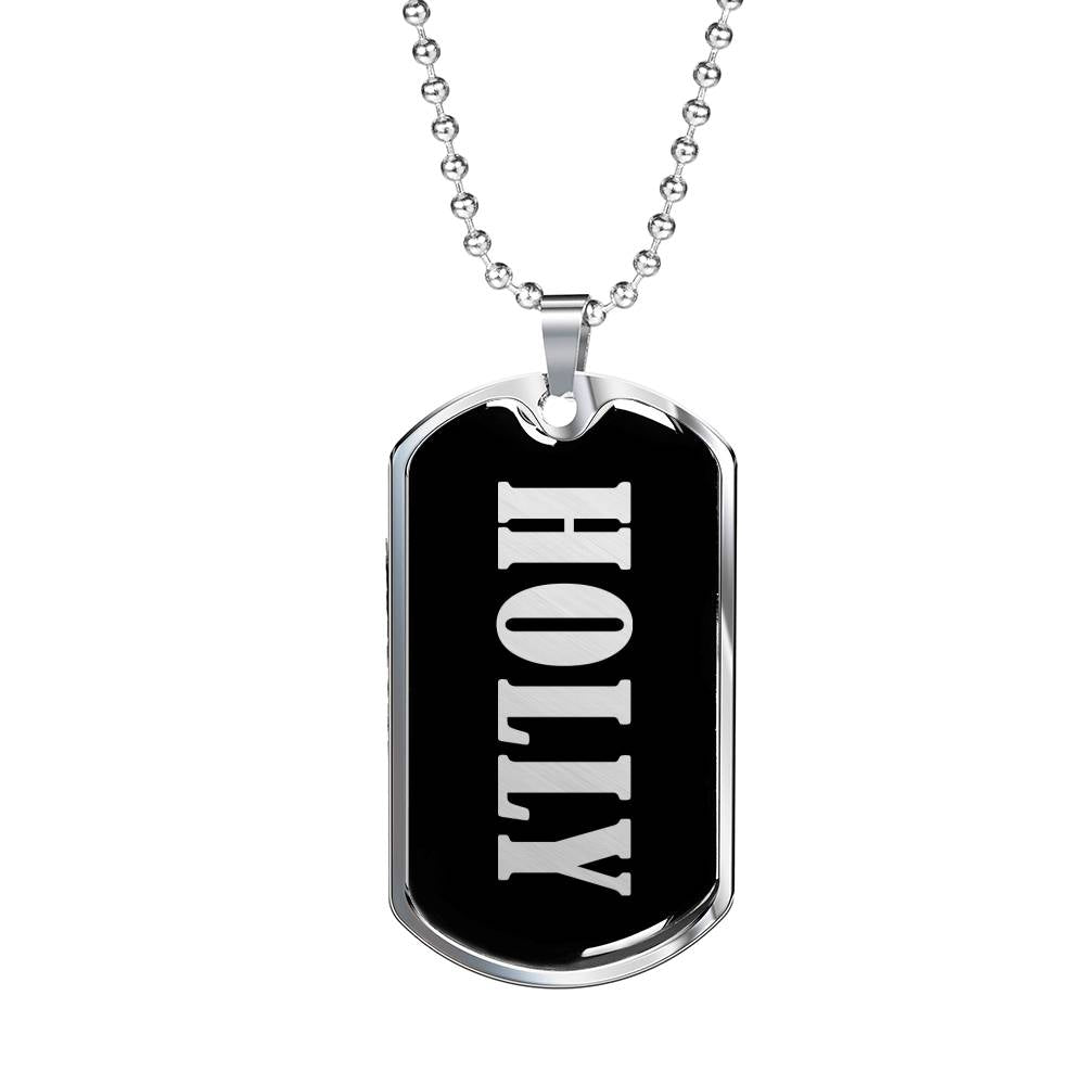 Holly v01s - Luxury Dog Tag Necklace