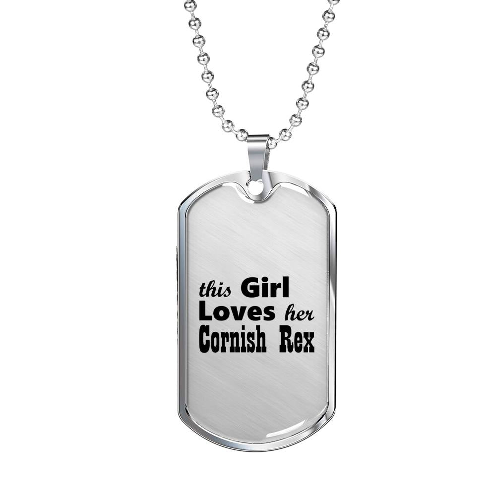 Cornish Rex - Luxury Dog Tag Necklace