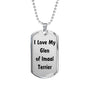 Love My Glen of Imaal Terrier v4 - Luxury Dog Tag Necklace